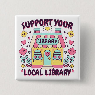 Stöd ditt lokala bibliotek knapp