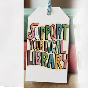 Stöd Ditt Lokala Bibliotek Läs Läsare Böcker Presentetikett
