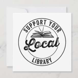 Stöd ditt lokala Bibliotek-magnet