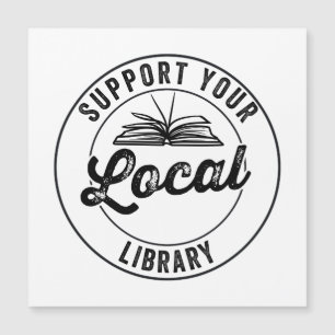 Stöd ditt lokala Bibliotek-magnet