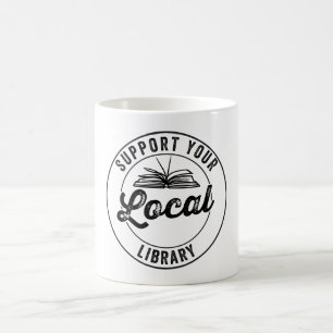 Stöd ditt lokala Bibliotek-magnet Kaffemugg