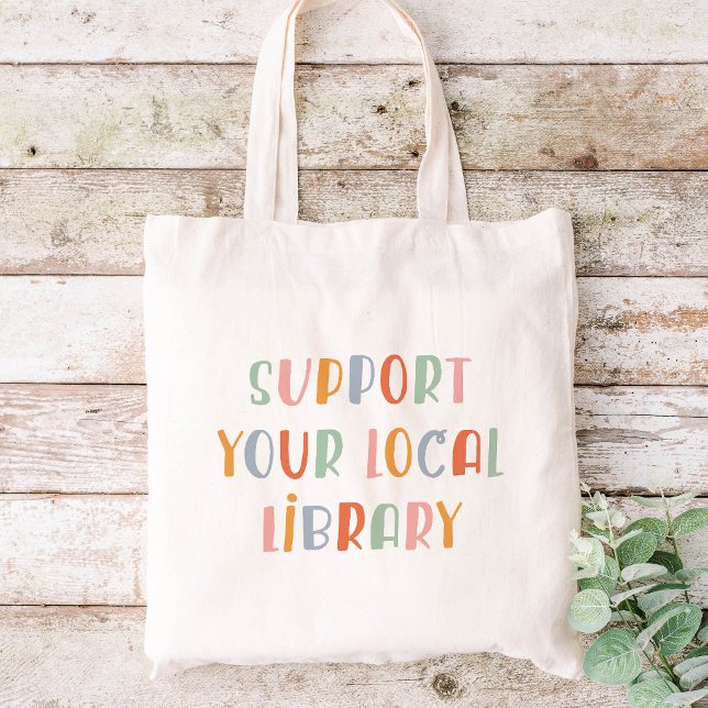 Stöd ditt lokala bibliotek tygkasse (Skapare uppladdad)
