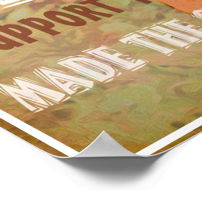 Stöd ditt lokala kyckling med Heather Saulsbury Poster (Hörn)