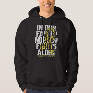 Stöd Endometrios Krigare Familj Sjukdom Medvetenhe Hoodie