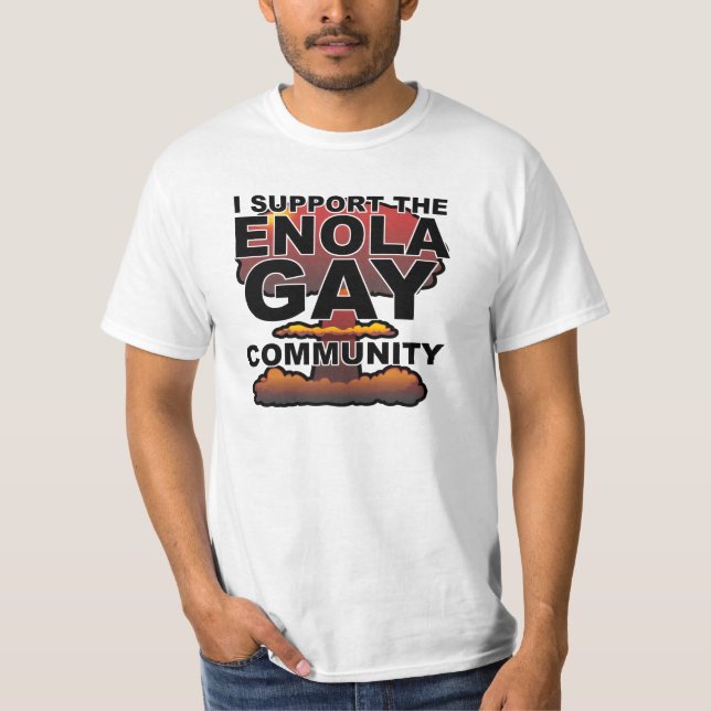 Stöd Enola Gay Community T Shirt (Framsida)
