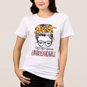 Stöd för ADHD-medvetenhet med menyfliksområdet T Shirt