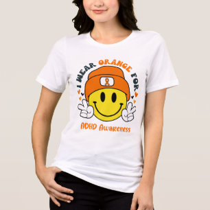 Stöd för ADHD-medvetenhet med menyfliksområdet T Shirt
