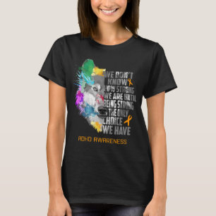 Stöd för ADHD-medvetenhet med menyfliksområdet T Shirt