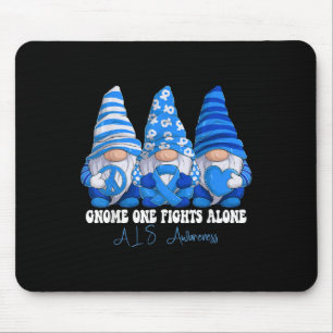 Stöd för Als Awareness Month Blue Ribbon Gnomies S Musmatta