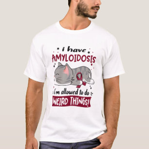 Stöd för Amyloidosis Awareness Ribbon Gifts T Shirt