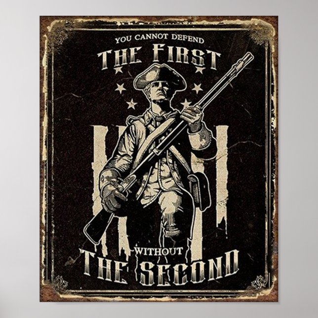 Stöd för andra ändringsförslag poster (Framsidan)