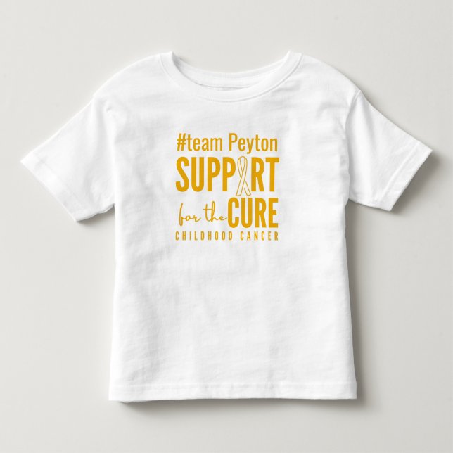 Stöd för anpassningsbar av barncancer Småbarn T-Sh T Shirt (Framsida)
