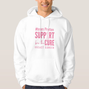 Stöd för anpassningsbar av bröstcancer Pullover Ho Hoodie