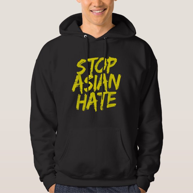 Stöd för antiasiatisk rasism, Aapi, stoppa asiatis Hoodie (Framsida)