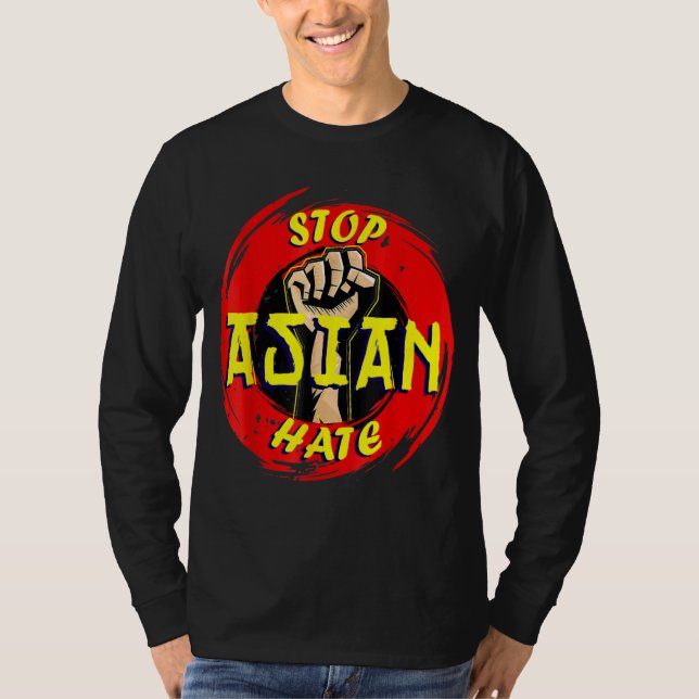 Stöd för antiasiatisk rasism, Aapi, stoppa asiatis T Shirt (Framsida)