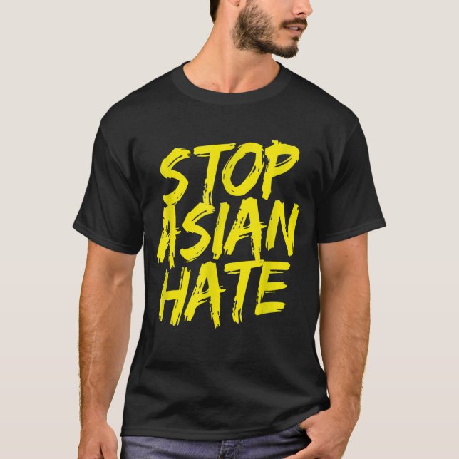 Stöd för antiasiatisk rasism, Aapi, stoppa asiatis T Shirt (Framsida)