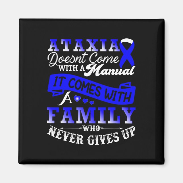 Stöd för Ataxi Awareness Family Warrior Magnet (Framsidan)