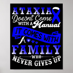 Stöd för Ataxi-medvetandegörandefamiljen för godsv Poster