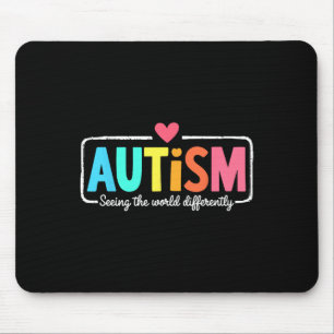 Stöd för att öka medvetenheten om autism genom att musmatta