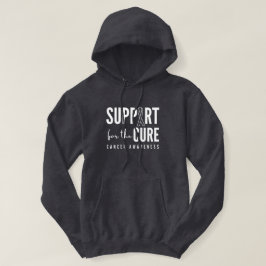 Stöd för att öka medvetenheten om cancer hos Pullo Hoodie
