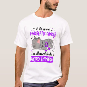Stöd för att öka medvetenheten om cancer i bukspot t shirt