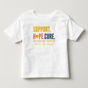 Stöd för barncancer Anpassningsbar Småbarn T-Shirt