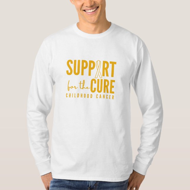 stöd för barncancer botemedel mot långsökt T- Shir T Shirt (Framsida)