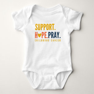 Stöd för barncancer hoppas att Baby Bodydräkt ska T Shirt