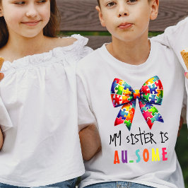 Stöd för barnfamiljesammanfostersupport för autism t shirt