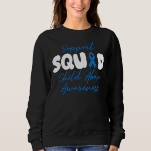 Stöd för barnmisshandel på torget Månadsblå Ri T Shirt
