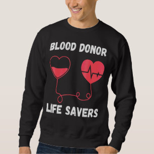 Stöd för blodgivardagen i World Bloder Day Donate  Lång Ärmad Tröja