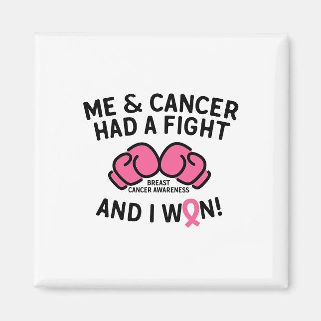 Stöd för bröstcancer i Won Bröstcancer överlevande Magnet (Framsidan)