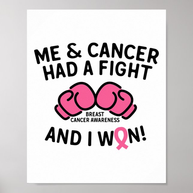 Stöd för bröstcancer i Won Bröstcancer överlevande Poster (Framsidan)