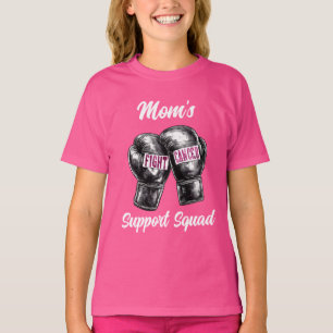 Stöd för bröstcancer på stödraster t shirt