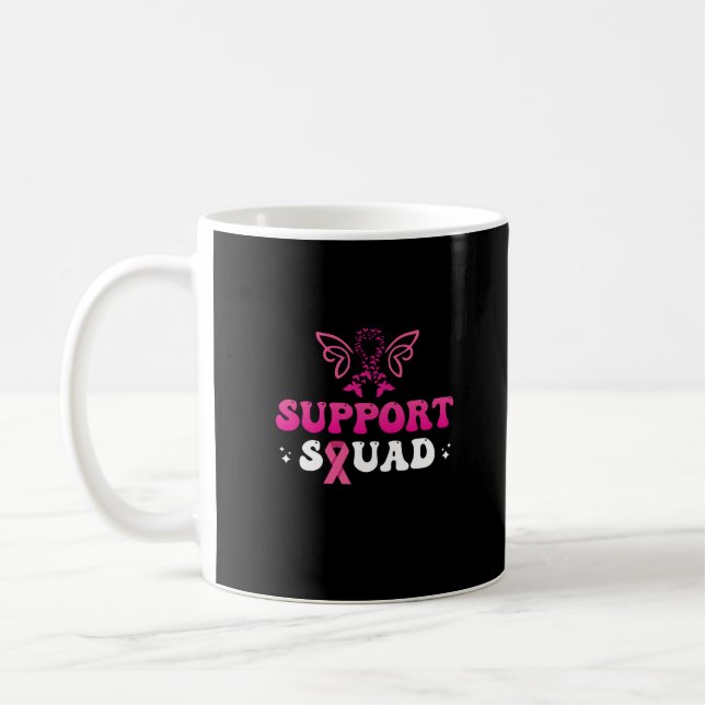 stöd för bröstcancermedvetande kaffemugg (Vänster)