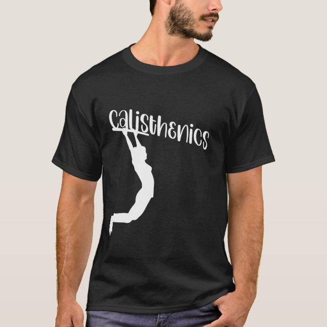 Stöd för Calisthenics Workout Drup-Pub T Shirt (Framsida)