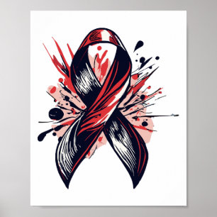 Stöd för cancer poster
