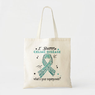 Stöd för Celiac Disease Warrior Gifts Tygkasse