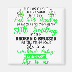 Stöd för Cerebral Palsy Warrior-gåvor Magnet