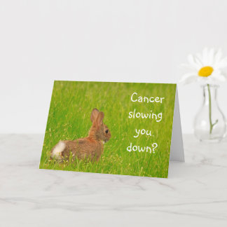 Stöd för Cute Bunny Cancer Kort