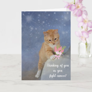Stöd för Cute Kitten Cancer Kort