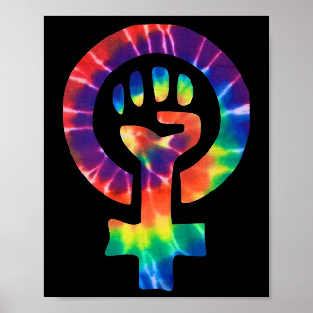 Stöd för den feministiska symbolprovaren - kvarstå poster (Framsidan)