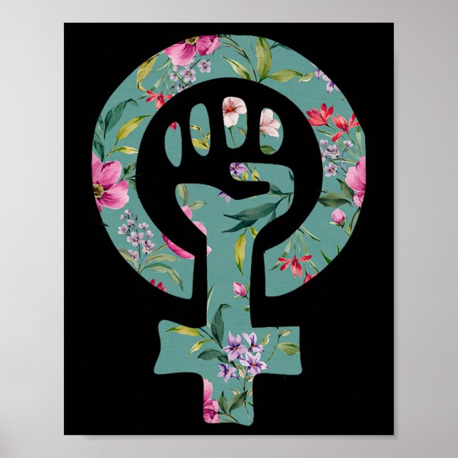 Stöd för den feministiska symbolprovaren - kvarstå poster (Framsidan)