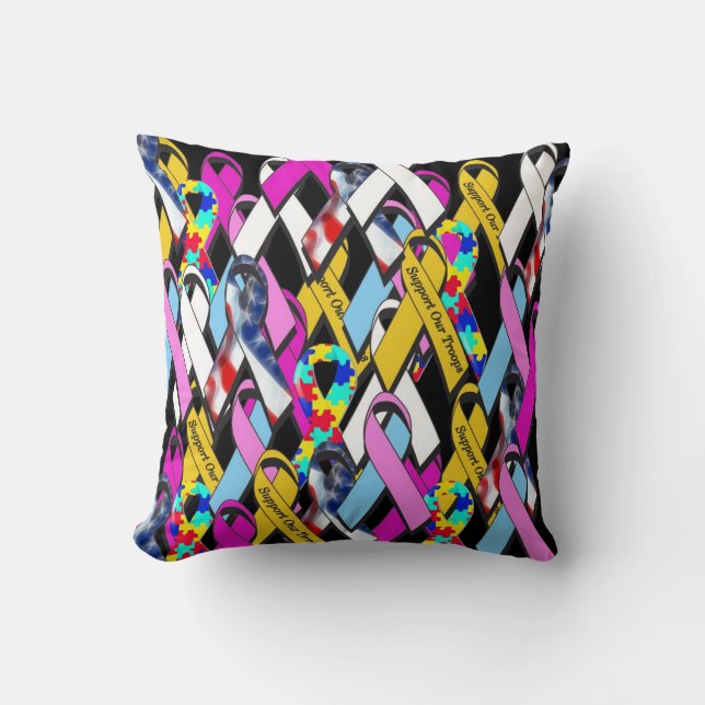 Stöd för en orsakspillow kudde (Framsida)