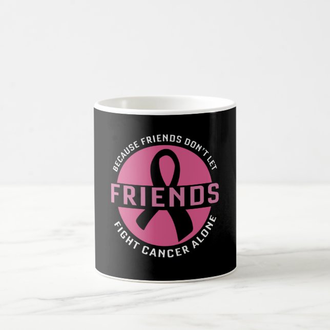 Stöd för enighet om Cute Breast Cancer Awareness F Kaffemugg (Center)