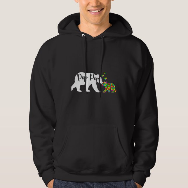 Stöd för familj för att öka medvetenheten om Cute  Hoodie (Framsida)
