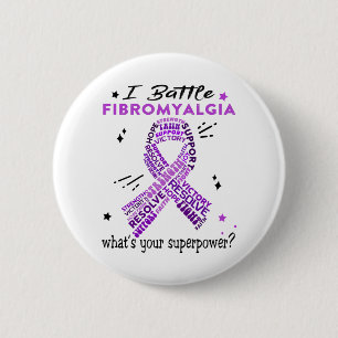 Stöd för Fibromyalgia Warrior-gåvor Knapp