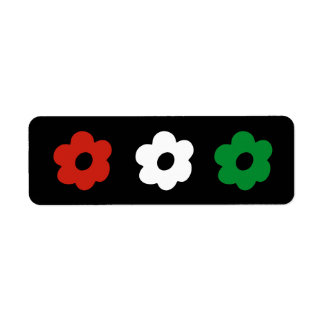 Stöd för fredsmärken returadress etikett