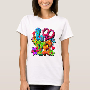 Stöd för Fredsteckenet Anti-Krig Hippy T Shirt