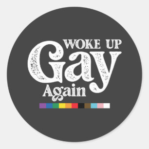 Stöd för hbt-Pridet på nytt för WUp Gay Runt Klistermärke